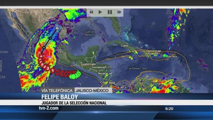 Felipe Baloy desde México nos habla de las impresiones del Huracán Patricia