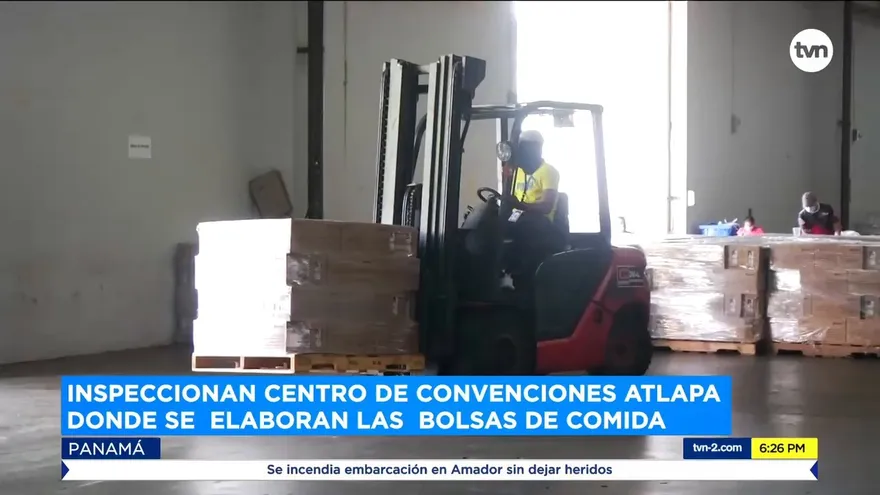 Inspeccionan centro de convenciones Atlapa donde se elaboran las bolsas