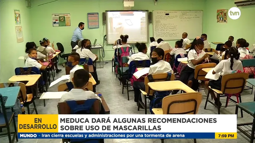 Meduca emitirá recomendaciones sobre uso de mascarilla