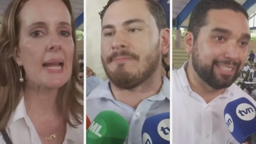 La diputada Janine Prado, Juan Diego Vásquez y el diputado Roberto Zúñiga