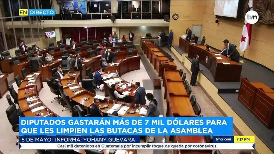 Diputados gastarán más de $7 mil para limpieza de butacas de la Asamblea