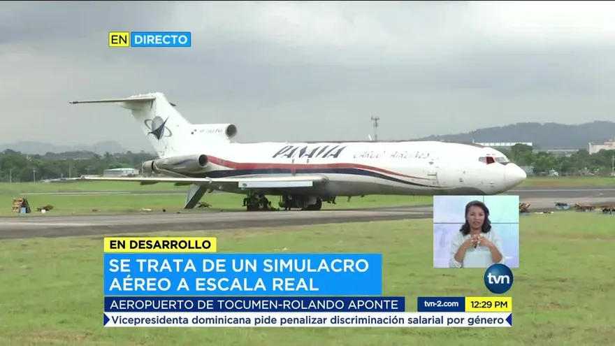 Aeropuerto de Tocumen realiza simulacro de accidente aéreo
