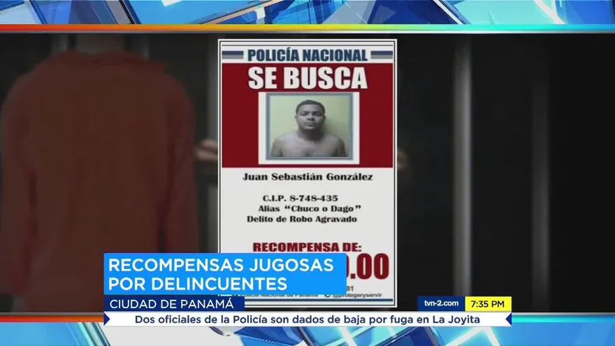 Policía Nacional ofrece dinero para capturar a los más buscados