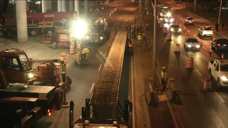 Instalan vigas ‘I’ en Pedregal