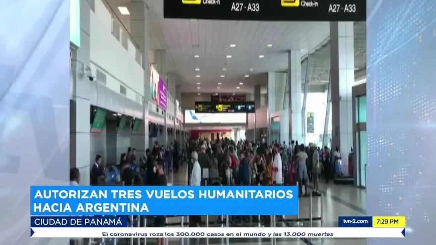 Gestionan vuelos humanitarios para repatriar a argentinos que se quedaron varados en Panamá