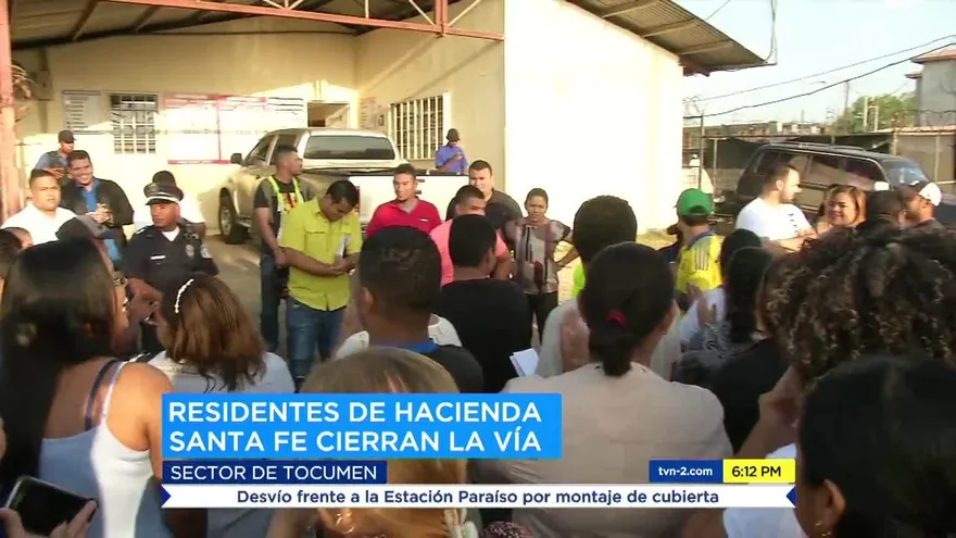 Protestan en La Siesta de Tocumen