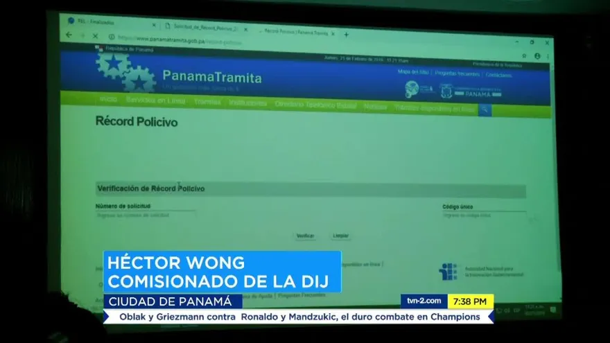 Nueva aplicación para sacar récord policivo