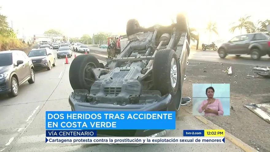 Se registra accidente de tránsito en Costa Verde