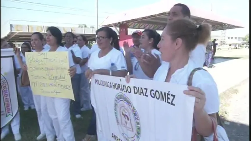 En Veraguas, Técnicos en enfermería realizaron cadena humana