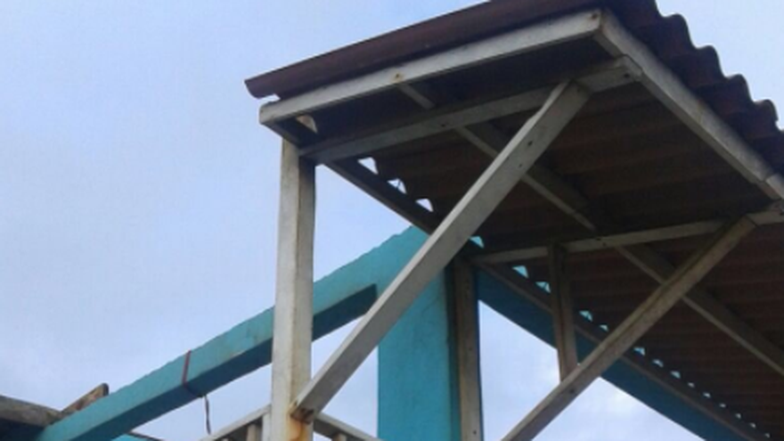 Una de las viviendas afectadas