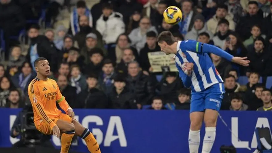 Espanyol y Real Madrid en acción