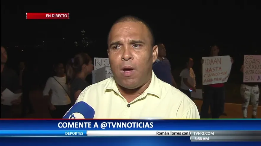 Residentes de Calzada Larga protestan por falta de agua