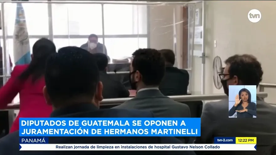 Diputados de Parlacen de Guatemala se oponen a juramentación de los hermanos Martinelli