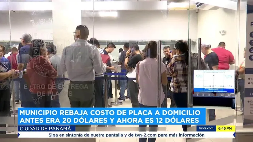 Municipio rebaja costo de placa a domicilio antes era $20 y ahora es $12