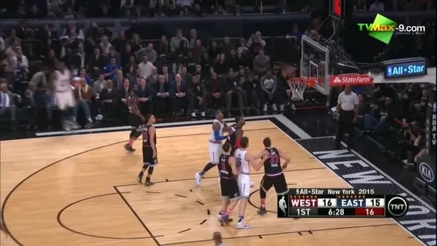 El oeste fue el ganador en el juego de las estrellas 163-158