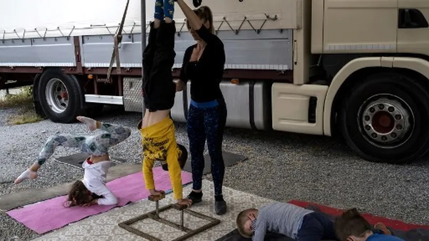 Un circo y sus animales, inmovilizados en Italia por la pandemia