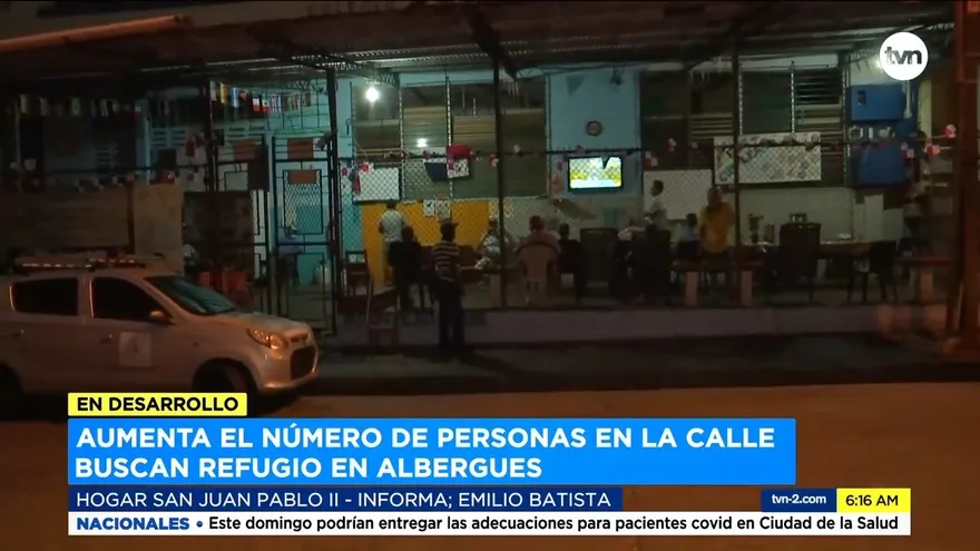 Personas en la calle buscan refugio en albergues