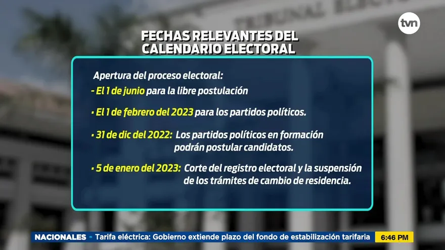 Tribunal Electoral convocará a partir del 1 de junio el proceso electoral