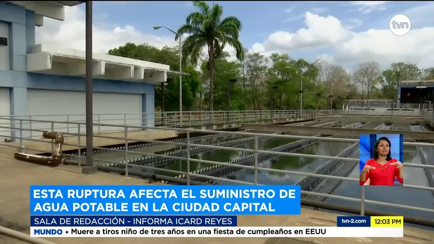 Potabilizadora de Chilibre reduce producción por daño en tubería de 66 pulgadas