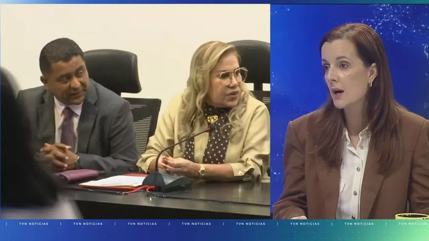 Didiano Pinilla y Shirley Castañedas (izq.) y la Janine Prado, diputada de la coalición Vamos (drch).