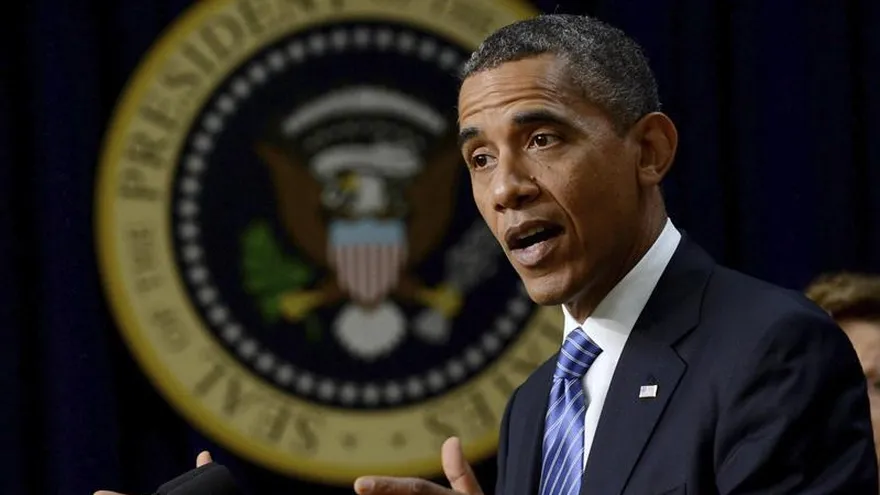 En la imagen un registro del presidente de Estados Unidos, Barack Obama, quien anunció la derogación de la política que permitía quedarse legalmente a los cubanos indocumentados que tocaban suelo estadounidense y que, tras un año de estancia, obtenían residencia permanente acogiéndose a la Ley de Ajuste de 1966.