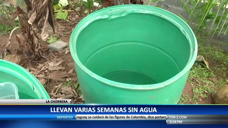 Chorreranos sin agua durante el fin de semana