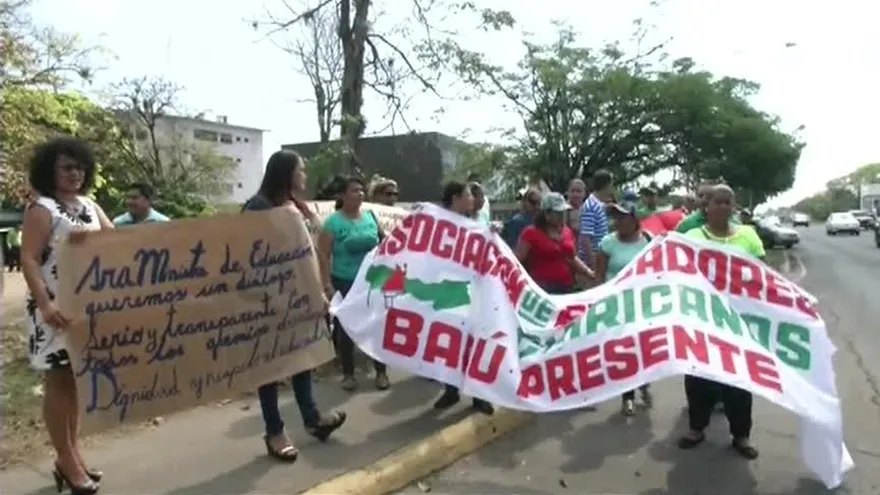 Educadores en Chiriqui reclaman sus derechos
