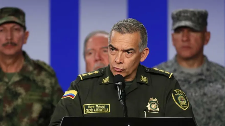 En la imagen, el director de la Policía de Colombia, general Óscar Atehortúa Duque.