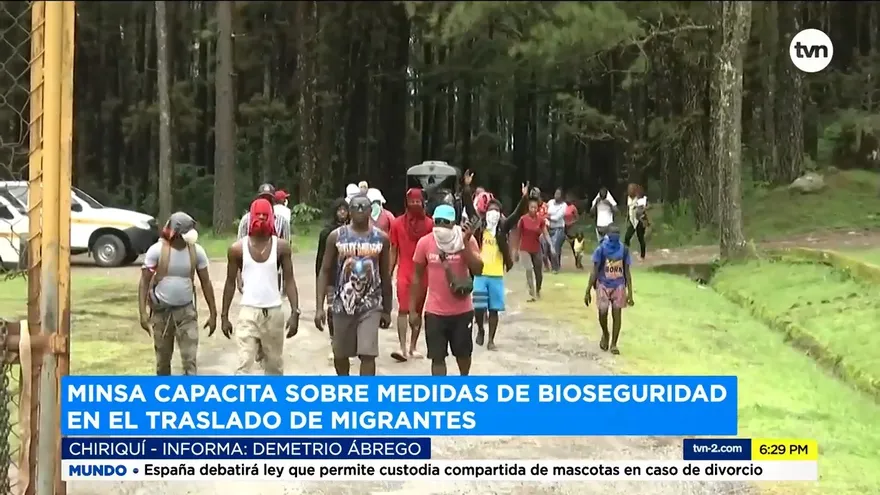 Capacitan medidas de bioseguridad para transportar migrantes