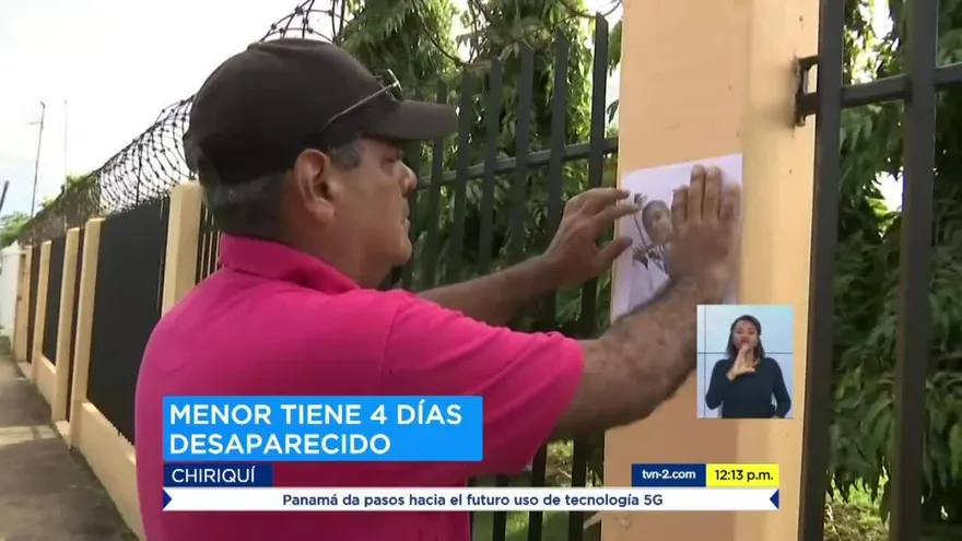 Joven tiene cuatro días de desaparecido en David