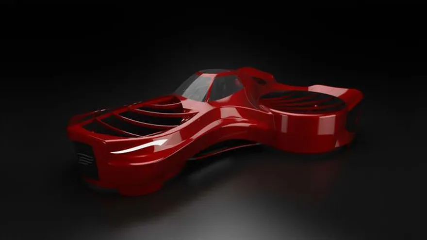 Fotografía cedida por la empresa Varon Vehicles donde se muestra el prototipo V-200 de sus vehículos voladores.