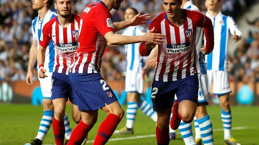 Álvaro Morata mantiene al Atlético en carrera