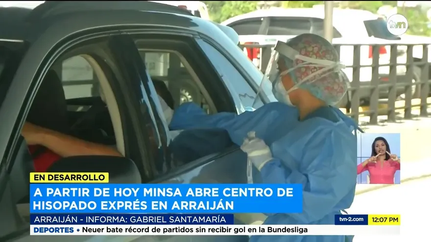 Inauguran otro centro de hisopados en Panamá Oeste