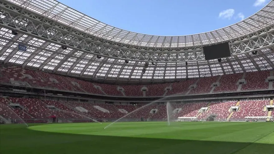 Vistas del Estadio Olímpico Luzhnikí en Rusia