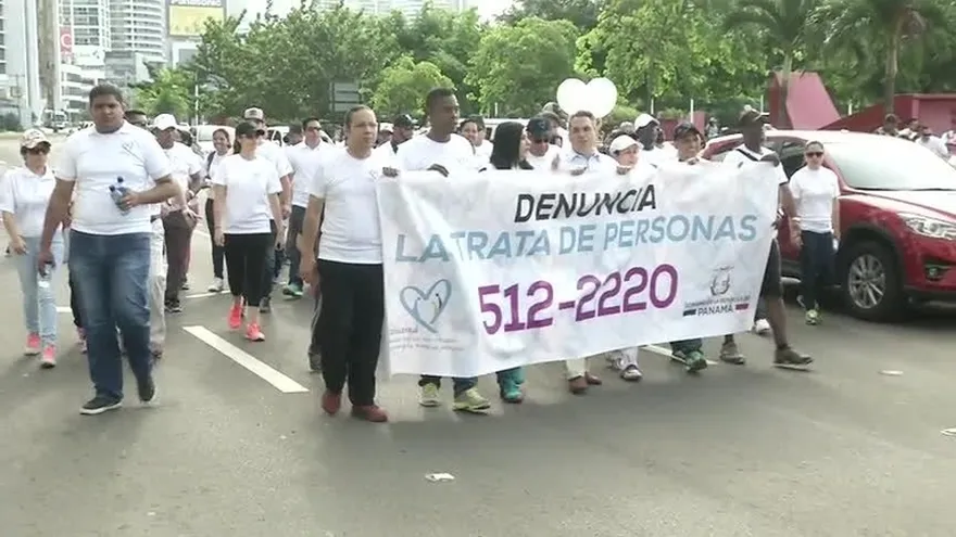 Caminata en contra de la trata de personas