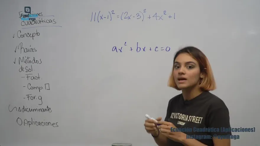 Ayudinga Matemáticas 10° - Ecuaciones de Segundo Grado - Aplicaciónes Parte II 20 de abril de 2020