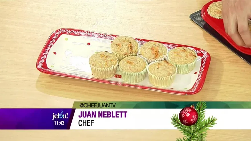 Muffins de zanahoria con avena y yogurt