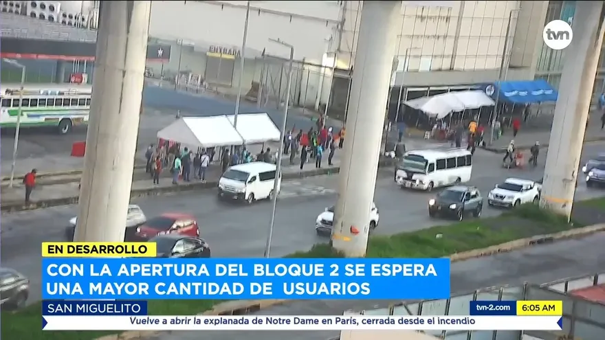 Movimiento regular de transporte este lunes con la apertura del segundo bloque