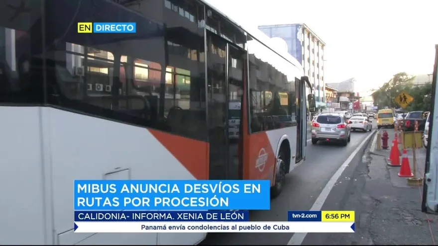 MiBus anuncia desvíos por procesión de Don Bosco