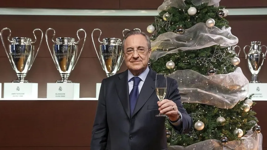 Florentino Pérez, "orgulloso" de los éxitos del Real Madrid en 2017 | Agencias