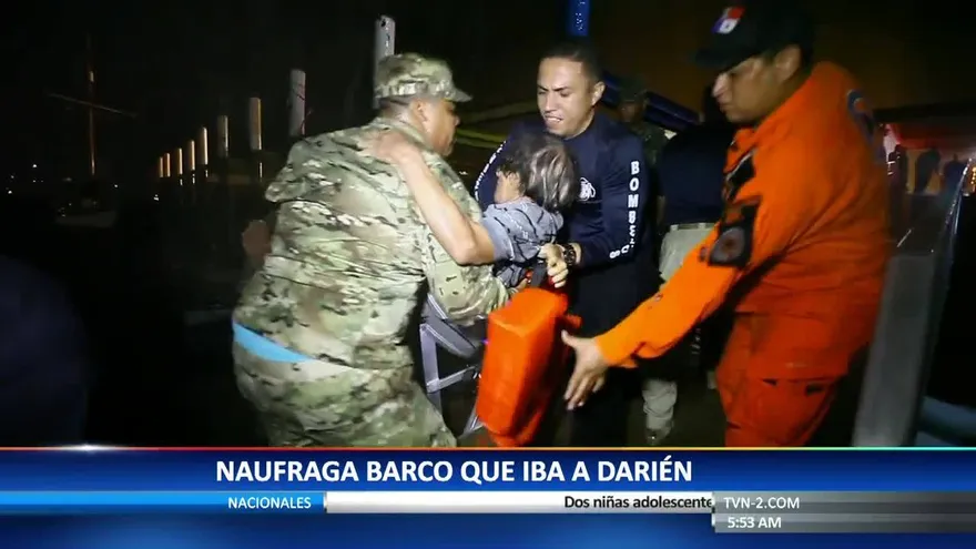 Naufraga embarcación que iba hacia Darién