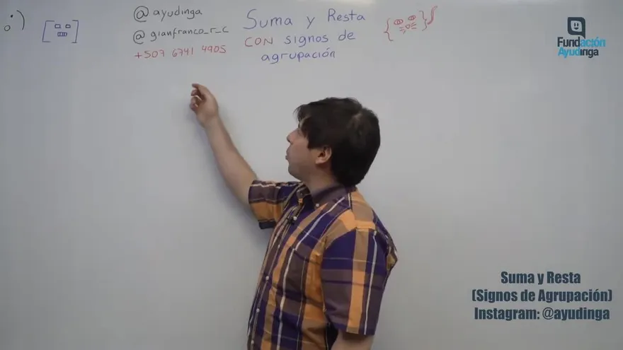 Ayudinga Matemáticas 7° - Suma y Resta con Signos de Agrupación 19 de marzo de 2020