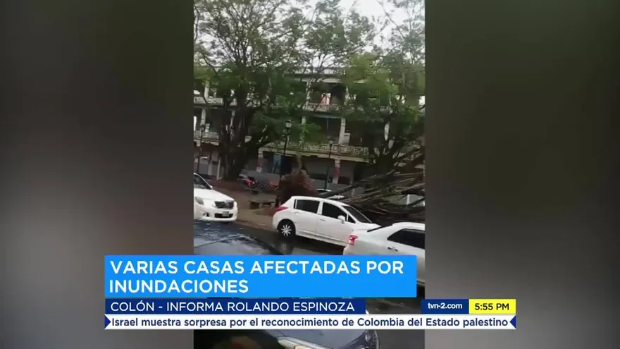 Lluvias causas inundaciones en Colón