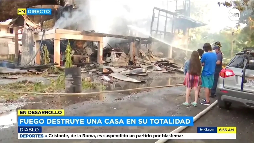 Incendio destruye vivienda en Diablo