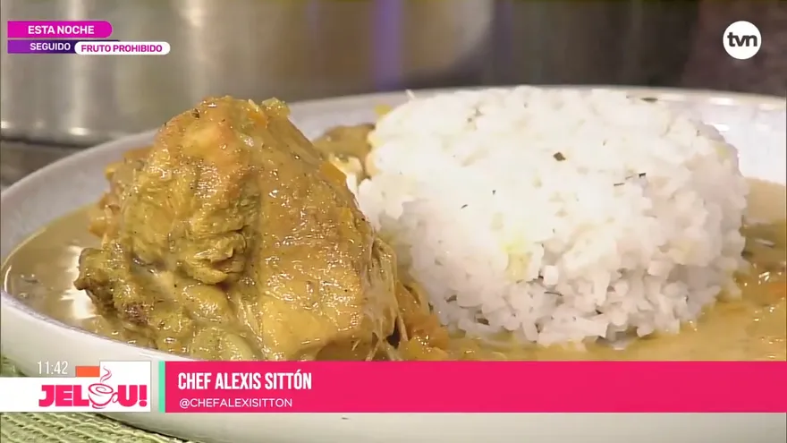 Receta: Pollo guisado en salsa de coco (Final)