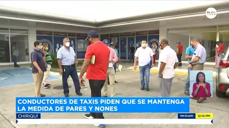 Taxistas en Chiriquí piden continuar con medidas establecidas para circular