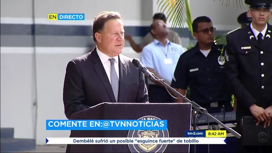 Presidente Varela habla en funeral de agente de la Policía