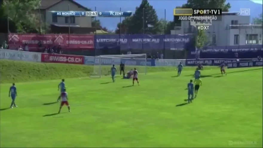 Falcao marcó el gol del Mónaco, que perdió 1-3 con Zenit en amistoso