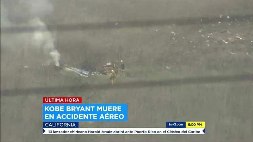 Nueve personas murieron en accidente que costó la vida a Kobe Bryant y su hija