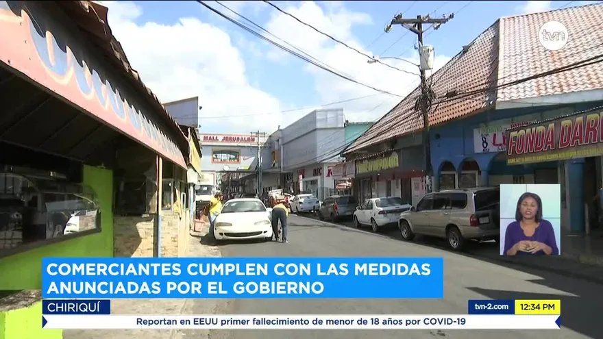 Comerciantes chiricanos suspenden operaciones por coronavirus